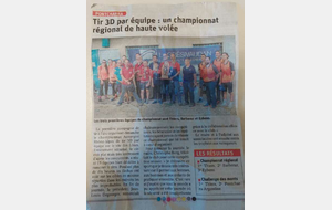 Championnat régional 3D par équipe
